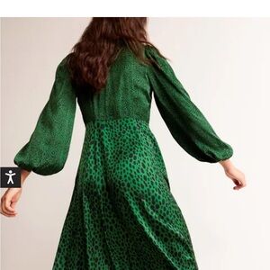 BODEN Blouson Sleeve Midi Tea Dress